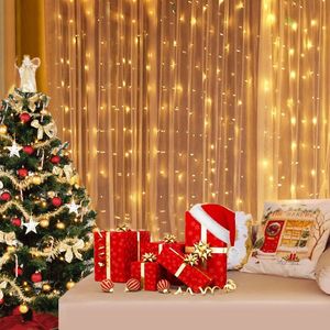 Christmas Decorations 8 Modes USB LED Garland Curtain Lights String Year Street 230919