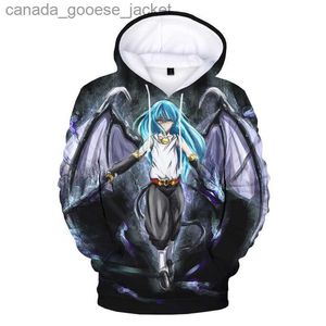 Herren Hoodies Sweatshirts Japanische Anime Hoodies Rimuru Tempest That Time I Got Reincarnated As A Slime 3D-gedruckte Hoodies Unisex Oversize SweatshirtL230920