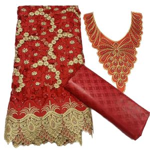 Haft bazin riche koronkowy tkanina szycie afrykańskie kobiety ubieraj się tiul tiul materiał bankiet kostiumów wysokiej jakości 5 jardów Nigeryjskim rhinestone yq-0028