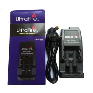 UltraFire WF-139 Multifunktionell batteriladdare för 18650 18500 17670 16340 14500 10440 EU/US Plug (AC 110 ~ 240V) med detaljhandelslådan