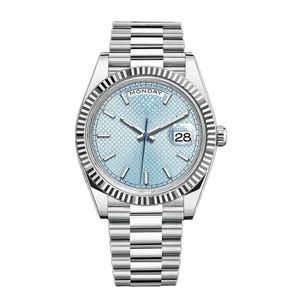 운동 시계 남자 고품질 41mm 날짜 시계 기계식 풀 스테인리스 스틸 디자이너 Montre de Luxe Waterproof Super Luminous