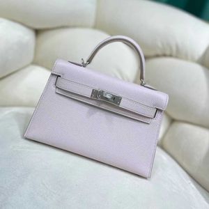 A Kaily Luxury Bag Cordio, a nova mini segunda geração de linha de cera costurada à mão com cruz diagonal de ombro único, bolsa quadrada de couro IOOX