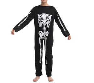 Unisex Skeleton Jumpsuet 남자 여자 할로윈 두개골 패턴 의상 복장 파티 테마 파티 코스프레 의류