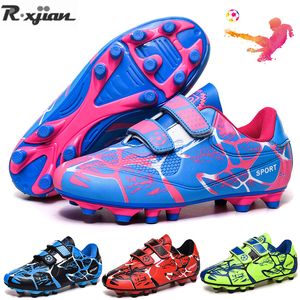 Safety Shoes Football Children Green Fiveaside Kids Soccer Training Lowtop Long Nails Nonslip Rubber Sneakers 230919