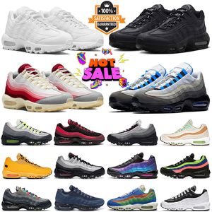 OG 95 кроссовки мужчины женщины 95s Crystal Blue Dark Beetroot Triple Black White Neon Solar Red Midnight Navy Fish Scales Dark Army мужские кроссовки уличные кроссовки