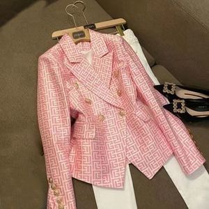 Womens Suits designer Blazers jackets Tide Brand Retro Fashion Presbyopic Maze Series Suit Jacket Lion Slim Plus Size luxury designer woman jacket