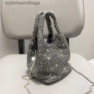 Omuz çantaları kristal çanta kovası omuz çantası el yapımı cüzdanlar ve el çantaları lüks tasarımcı akşam çantası çantası44stylisheenDibags