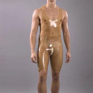 Trajes de catsuit látex catsuit collants borracha zentai terno de natação terno inteiro transparente látex natural bodysuit