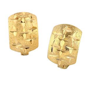 24K Gold Plated Filigree Diamond Cut Shinning Star African Jewelry Ethiopian Earring208t