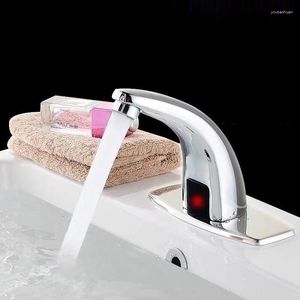 Rubinetti per lavandino del bagno Rubinetto a induzione Automatico a infrarossi Tipo intelligente Domestico Singolo freddo e lavaggio a mano