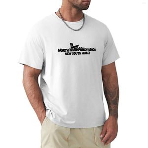 Herrpolos norra narrabeen strand surfing t-shirt kort ärm blus kawaii kläder överdimensionerade t-shirt för män