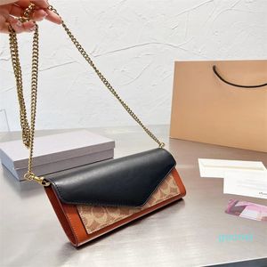 Designer de luxo bolsa feminina bolsa de ombro sacos de couro mensageiro bolsa corrente com titular do cartão slot sacos embreagem