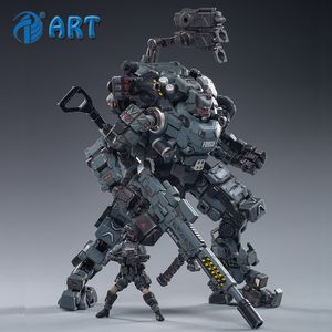 Åtgärdsleksakssiffror Stärk Joytoy Steel Bone Armor Gray Mechanical Collection Figur Modell Färdig produkt 1/25 230920