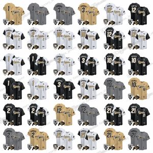 2023 Custom NCAA Colorado Buffaloes Baseball Koszulki 2 Shedeur Sanders 12 Travis Hunter 10 Xavier Weaver 3 Dylan Edwards 21 Shilo Sanders Jersey