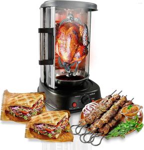 Fornos elétricos Forno giratório vertical - Rotisserie Shawarma Máquina Kebob Resistente a manchas Energia eficiente com calor