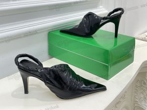 Botega Ayakkabı Botega Ayakkabı Topuk Yüksek Kadınlar Deri Sandalet Pist Saçlı Ayak Tip Düşük Topuklu Kadın Bottes Yeni Gerçek Lady Marka Tasarım Mesh Bottega