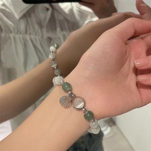 Strand Armband Alloy Opal Bead Apparel Accessories Girl Gift Women Retro Chinese Style