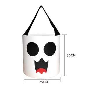 2023 Ny Luminous Halloween Candy Bag Portable LED med Light Pumpkin Light Tube Halloween Candy Bag