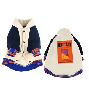 Abbigliamento per cani Cappotto in cotone bello Cardigan Stampa Cane di piccola taglia media Felpa autunno inverno Corgi Bulldog Abbigliamento moda Mantieni caldo carino 230919