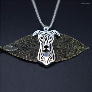 Pendant Necklaces Elfin Wholesale Trendy Greyhound Gold Color Silver Dog Jewellery Women Men
