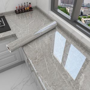 Tapetka DIY Papier kontaktowe Kuche kuchenne PVC samoprzylepne mecze domowe meble renowacyjne w łazience wodoodporne marmurowe tapeta