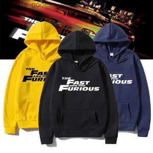 Men's Hoodies Sweatshirts Autumn Winter Men's Fashion Hoodies Casual Long-sleeved Hooded Sweatshirts the Fast and Furious Printed Sports TopsL230920