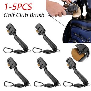 Eixos de clube 1/5pcs Golf Brush Groove Cleaner com cabeça retrátil antiderrapante lidar com zip linha ferramentas de limpeza acessórios 230920