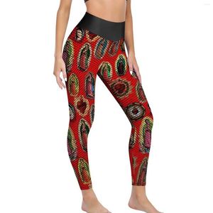 Active Pants Virgin Mary Yoga Lady Our Of Guadalupe Leggings Push Up Fun Stretch Design Fitness Running Sport