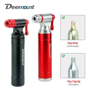 Bike Pumps Road Bike MTB CO2 Inflator Presta Schrader Applicable Mini Bicycle Tire Pump Fits Threaded Unthreaded Cylinder 230919