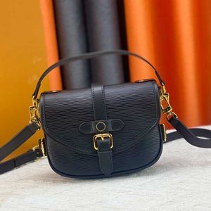 2023 nuova borsa a tracolla del progettista delle donne di alta qualità saumur bb borsa moda acqua ondulazione in pelle borsa a tracolla in pelle portafoglio nero M46740