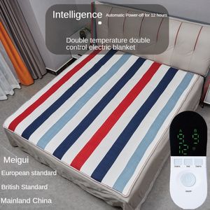 Blankets 110V-220V Security Plush Electric Blanket Bed Thermostat Mattress Soft Heating Warmer Heater Carpet 230920