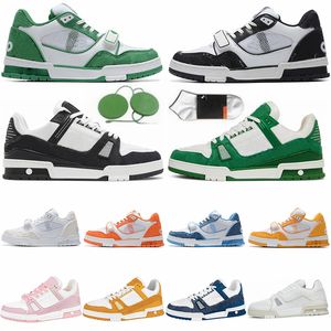 Tasarımcı Sneakers Trainer Spor Ayakkabı Moda En Kalite Tasarımcı Lüks Erkek Kadın Siyah Beyaz Yeşil Kırmızı Pembe Gri Jogging Yürüyüş Ayakkabıları 36-45