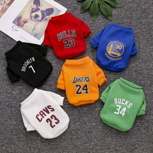 Cão vestuário roupas para cães pet bola sportswear filhote de cachorro camisa gato pulôver outono e inverno XS-XXL 230919