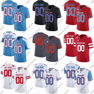 Custom College Houston Cougars Futebol Jerseys Sherman Smith Stacy Sneed Sergio Snider Kelan Walker Jakoby Banks Samuel Brown Dylan Caddle quatro camisas esportivas