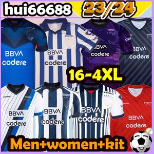23/24 Liga MX Monterrey Soccer Jerseys R.Funes 22 2023 2024 Men Women R. Funes Mori V.Janssen Akeloba M.Meza S.Vegas Rayados Mexican League Football Shirt