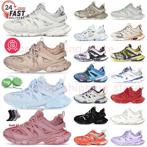 Luxury Brand Track 3 3.0 Designer Casual Sneakers Shoes Nylon Printed Tess.S. Gomma Leather Luxury Brand Tracks 3 Outdoor Trainers Runner Shoe Mens Women 36-45