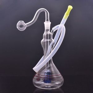 Il più economico narghilè Bubbler Mobius Bong in vetro Pipa ad acqua Matrix Perc Dab Rigs raccogli cenere con 10mm Joint Smoking Banger Nail Bruciatore a olio Tubo Dhl Spedizione gratuita