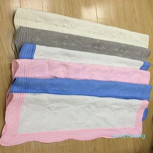 Cobertores de bebê 100% algodão bordado cobertor plissado colcha de bebê infantil swaddling verão casa suprimentos 15 designs