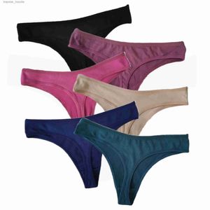 Sexy Set Women Cotton G-String Sexy Thongs Intimates Pantys Woman Underwear Bikini Panti Thong V-waist Female Lingerie Brazillian Panties L230920