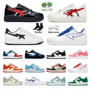 Men Designer Casual Shoes Low for men Sneakers Patent Leather Black White Blue Camouflage Skateboarding jogging Sports Star Trainers R2