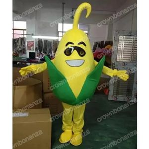 Costumi adorabili della mascotte del mais di prestazione Vestito del personaggio dei cartoni animati di Halloween Vestito di Natale All'aperto Vestito da festa Uomo Donna Abiti pubblicitari promozionali