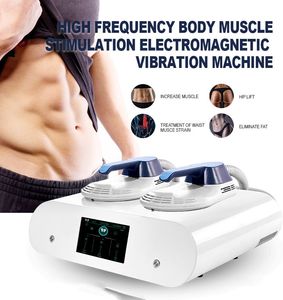 Hemanvändning 2 Handle Mini EMS Electric Muscle Stimulator Tesla Fitness Machine Body Sculpting Machine med bäckenbotten Muskel LAXITY REAPNING PADS Valfritt