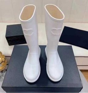 Classic Rubber Boots Waterproof New Designer Long-tube Couple Women Boot