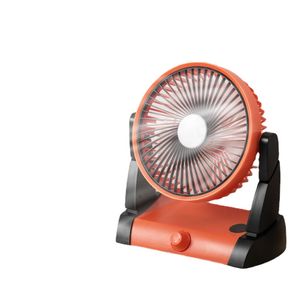 Ventilatore da soffitto da campeggio da viaggio all'aperto con lampada LED di emergenza USB 5000mAh Ventilatore elettrico wireless ricaricabile a batteria