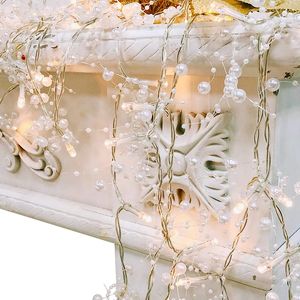 2.5m/PCSウェディングクリスマス装飾LEDライトビーズストリングイベントクラフトクラフト装飾用飾り天国庭用