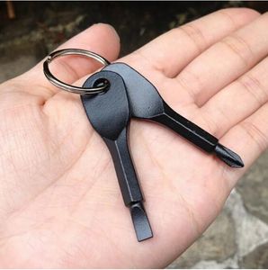 Портативная многофункциональная отвертка для ключей, мини-ключ в форме дорожных наборов, уличная отвертка EDC, инструмент с кольцом для ключей