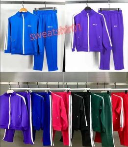 2023 Hoodies Mens&womens Designer Palm Angel Tracksuit Sweatshirts Tuta Sportiva Men Sets Track Suit Coats Man Jackets Pants Sweatsuits Tops Coats Blue Pink