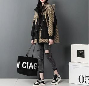 Kvinnors designerjackor Fashion Letters Casual Windbreaker Lose Long Coat Clothing Streetwear Luxury Coats