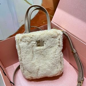 Plysch mini tygväska handväska mode crossbody väskor kvinnor axel väska läder handtag högkvalitativ guld hårdvara borttagbar läderband hasp mobiltelefonväska