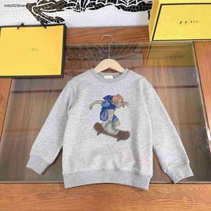 autumn kids sweater fashion sweatshirts for boy girl Size 100-160 CM Cartoon character skateboard pattern print child pullover Sep20